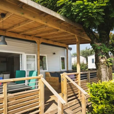 Mobilheim 6 Personen - Mobilheim | Premium | 3 Schlafz. | 6 Pers. | Terrasse Lounge