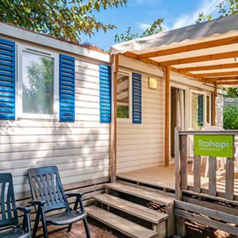 Stacaravan 4 personen - Stacaravan | Comfort | 2 Slaapkamers | 4 Pers. | Verhoogd terras