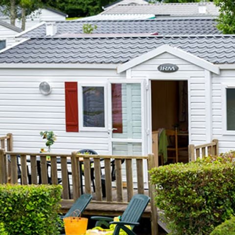 Stacaravan 4 personen - Stacaravan | Comfort | 2 Slaapkamers | 4 Pers. | Single terras