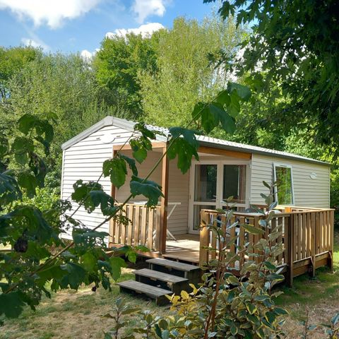 Mobile home 4 persons - 2-bedroom mobile home CONFORT (2008) 4/6 pers - additional persons possible at extra cost, contact the campsite