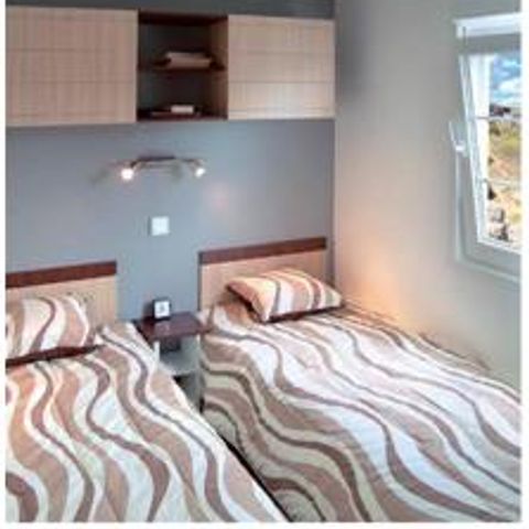 Stacaravan 4 personen - Stacaravan Nautil huis met airconditioning - 37 m² - 2 slaapkamers + dressing (2014) 4 pers