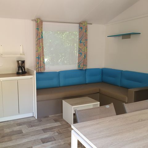 BUNGALOW 4 personnes - Mobil-Home 2 ch. CONFORT PLUS 31m2 (2017) - personnes supplémentaires possible en supplément, contacter le camping