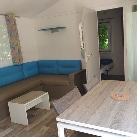 BUNGALOW 4 personnes - Mobil-Home 2 ch. CONFORT PLUS 31m2 (2017) - personnes supplémentaires possible en supplément, contacter le camping