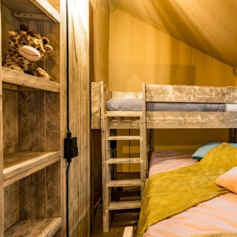 Tente en toile et en bois 4 personnes - Tente Lodge 2ch. 20m2 (2025)