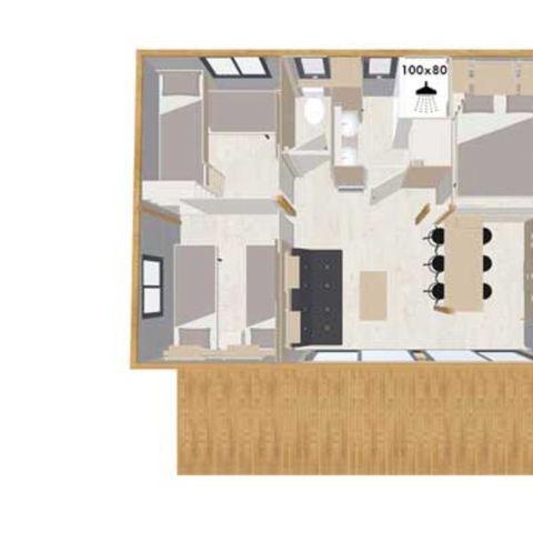 CHALET 6 persone - Chalet Loisir da 6 posti letto 3 camere da letto 35m² (35m²)