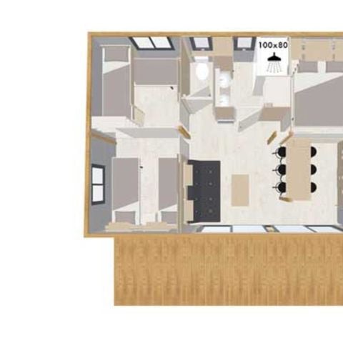 CHALET 6 personas - Chalet Loisir 6 personas 3 dormitorios 35m² (35m²)
