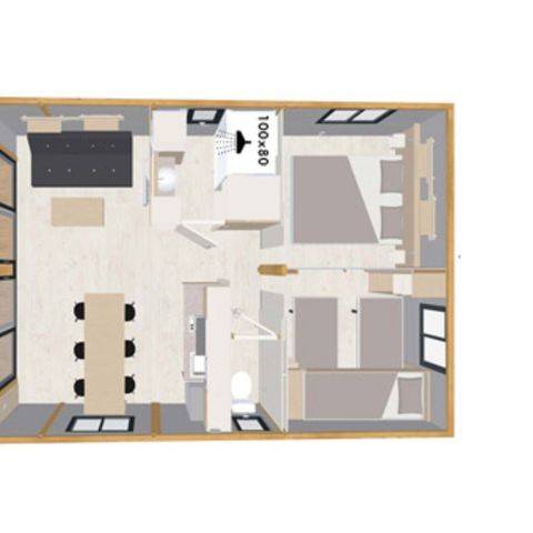 Chalet 5 personen - „Évasion+“ für - 2 Schlafzimmer - 25 m²