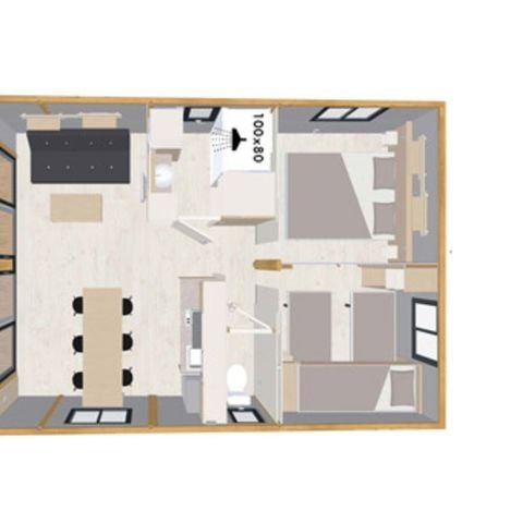 Chalet 5 personnes - Évasion+ - 2 chambres - 25m²