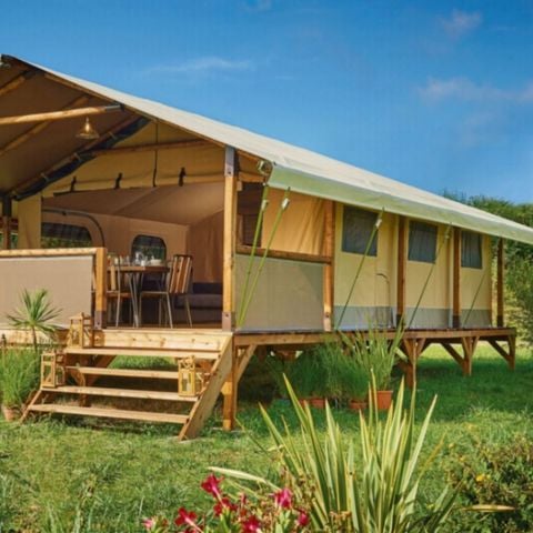 Lodge 7 personen - „Évasion“ aus Segeltuch für - 2 Schlafzimmer - 34 m²