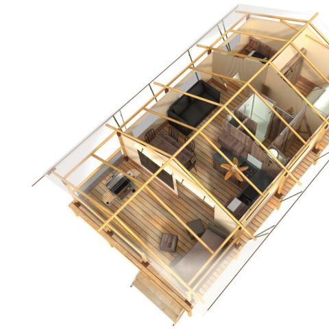 LODGE 7 people - Lodge Evasion sleeps 7 2 bedrooms 34m² (2 bedrooms)