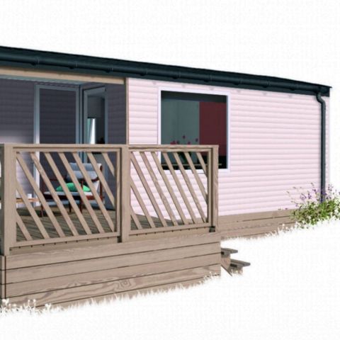 Stacaravan 7 personen - Évasion+ voor - 2 slaapkamers - 30 m²