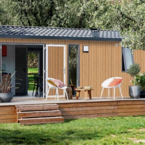 Stacaravan 7 personen - Évasion+ voor - 2 slaapkamers - 30 m²