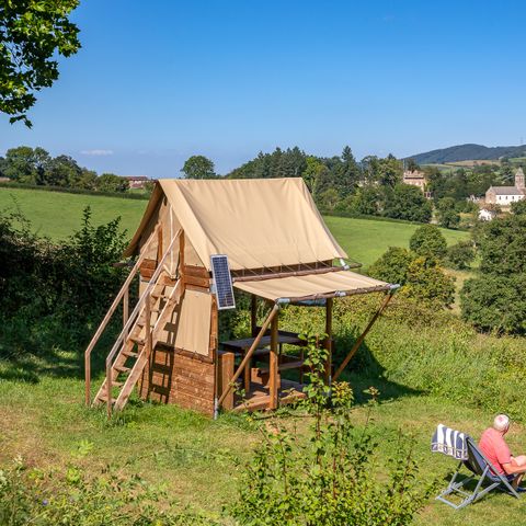 Canvas and wooden tent 2 persons - Standard Bivouac Tent - 5m² - France