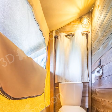 Lodge 5 persons - Tente Ecolodge Premium 34m² - 2 bedrooms - covered terrace