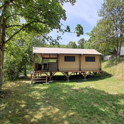Lodge 5 persons - Tente Ecolodge Premium 34m² - 2 bedrooms - covered terrace
