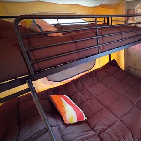 Lodge 5 persons - Tente Ecolodge Premium 34m² - 2 bedrooms - covered terrace