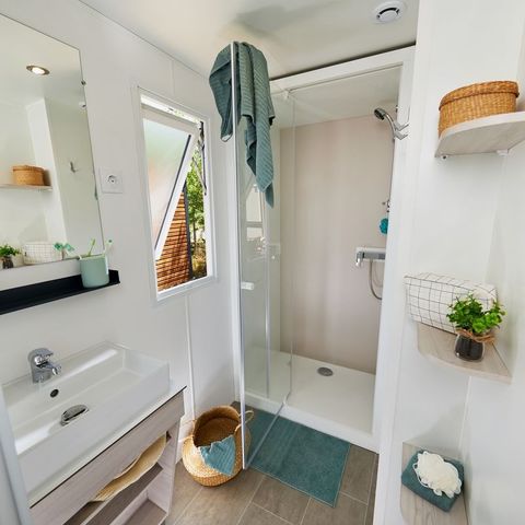 MOBILHOME 4 personas - Premium 33m² - 2 habitaciones - terraza cubierta