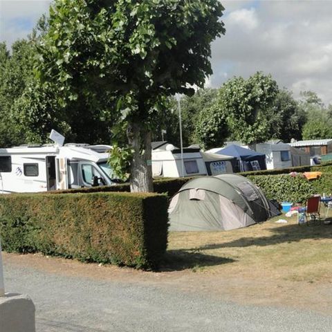 STAANPLAATS - Wandel- of fietspakket met tent (met elektriciteit)