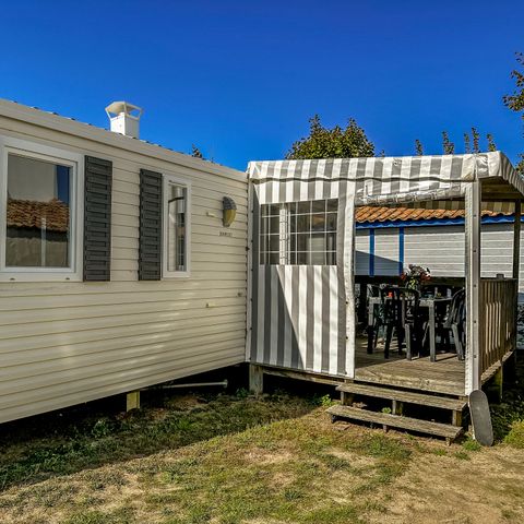 Stacaravan 6 personen - Bermuda stacaravan met 3 slaapkamers en terras