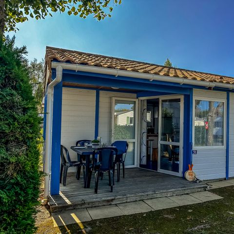 Chalet 4 personen - Chalet Azur mit 2 Schlafzimmern und integrierter Terrasse für 1–4 Personen