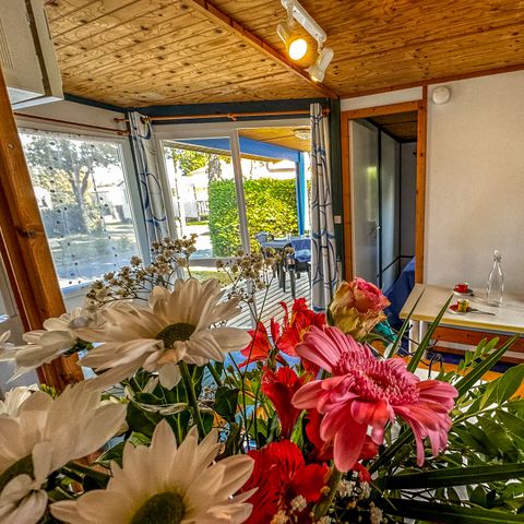 Chalet 4 personen - Chalet Azur mit 2 Schlafzimmern und integrierter Terrasse für 1–4 Personen