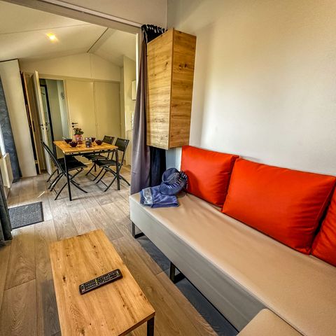Mobilheim 4 personen - Mobilheim „Modulo“ mit 2 Schlafzimmern und Terrasse für 1–4 Personen