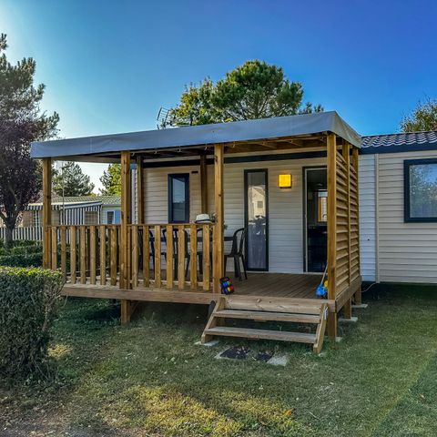 Mobilheim 4 personen - Mobilheim „Modulo“ mit 2 Schlafzimmern und Terrasse für 1–4 Personen