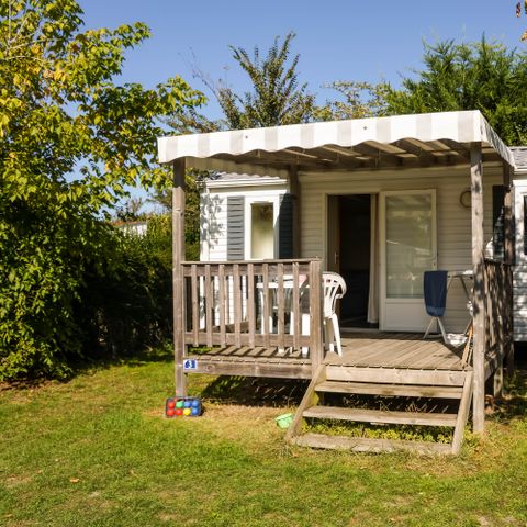 Mobilheim 2 personen - Mobilheim „Bikini“ mit 1 Schlafzimmer und Terrasse für 1–2 Personen