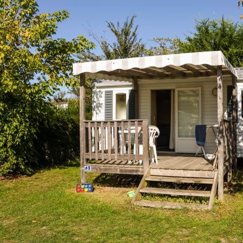 Stacaravan 2 personen - Bikini met 1 slaapkamer en terras