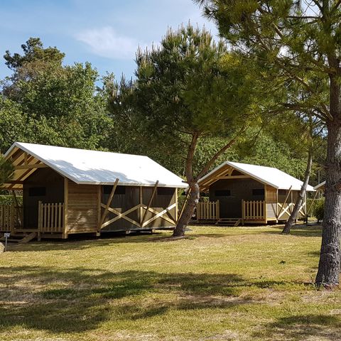 CANVAS AND WOOD TENT 4 people - Lodge cambodgia 2 bedrooms