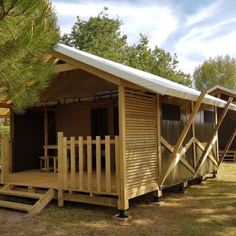 TENDA IN TELA E LEGNO 4 persone - Lodge cambodgia 2 camere