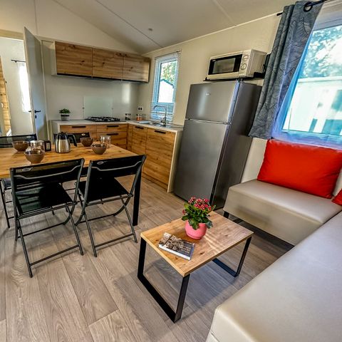 Mobilheim 5 personen - Mobilheim „Toscane“ mit 2 Schlafzimmern und Terrasse für 1–5 Personen