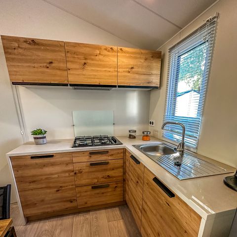 Mobilheim 5 personen - Mobilheim „Toscane“ mit 2 Schlafzimmern und Terrasse für 1–5 Personen