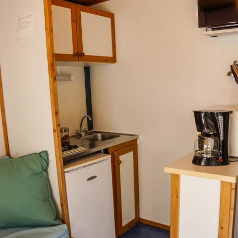 Chalet 2 Personen - Chalet Evasion mit 1 Schlafzimmer und integrierter Terrasse für 1–2 Personen