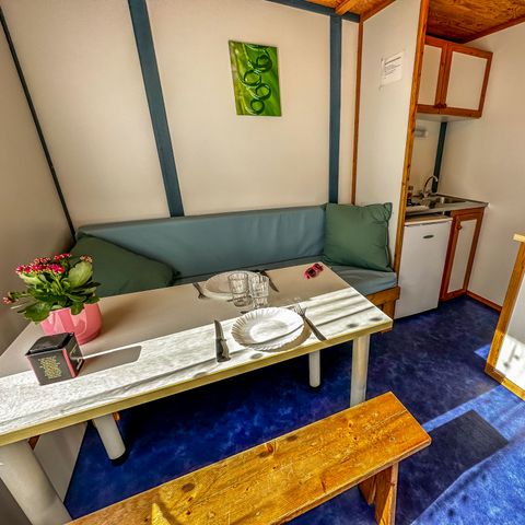 Chalet 2 personen - Chalet Evasion met 1 slaapkamer en een ingebouwd terras voor 1 à 2 personen
