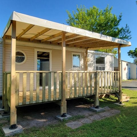 Stacaravan 6 personen - O HARA 3 slaapkamers met terras