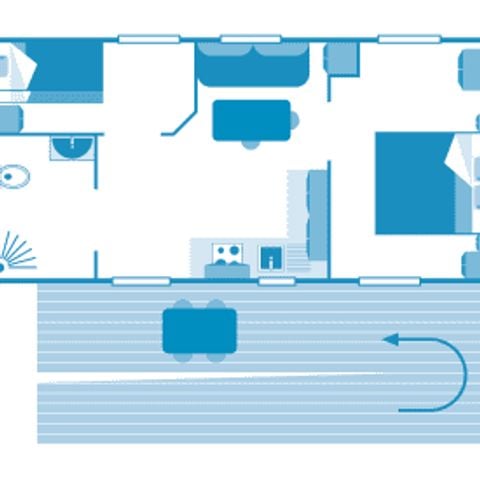 BUNGALOW 4 personnes - Cottage 4p 2ch **** PMR