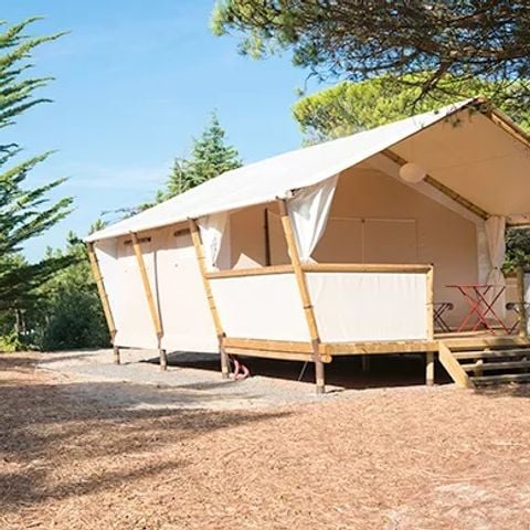 Tente en toile et en bois 4 personnes - Lodge Maasai (MA4)