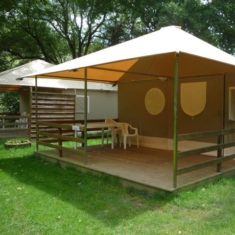 Bungalowzelt 5 Personen - Zelt Canada Premium (Wasser, wc Waschbecken, keine Dusche)