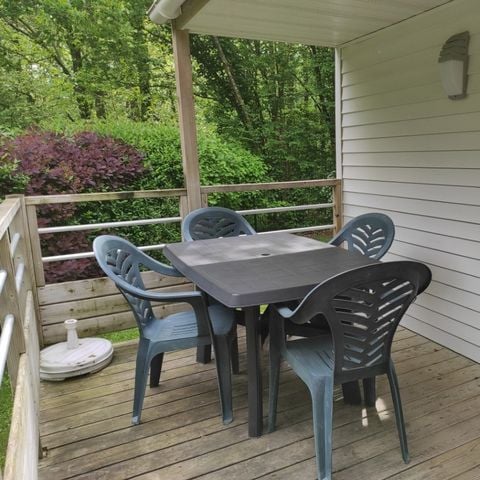 MOBILHOME 6 personnes - LOCATION MOBILHOME TI 32m² avec terrasse semi-couverte (3 chambres) ECO 6 pers