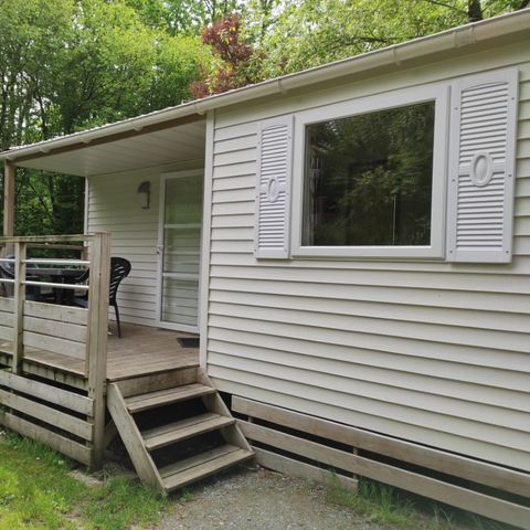 BUNGALOW 6 personnes - LOCATION MOBILHOME TI 32m² avec terrasse semi-couverte (3 chambres) ECO 6 pers