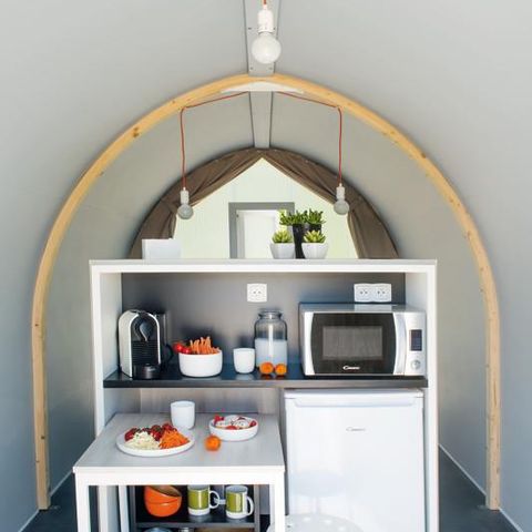 UNIEKE ACCOMMODATIE 2 personen - Coco Sweet 1 kamer zonder sanitair (sanitair camping delen) 2 pers