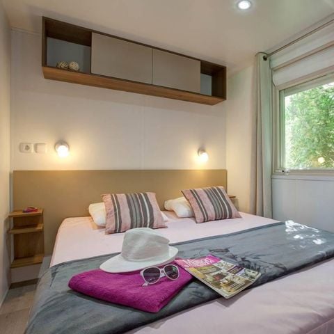BUNGALOW 8 personnes - LOCATION MOBILHOME 40M² (3 chambres - 2 SDB) PREMIUM TV CLIMATISATION LAVE VAISSELLE 6/8 pers