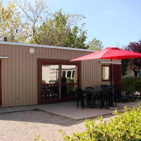 BUNGALOW 8 personnes - LOCATION MOBILHOME 40M² (3 chambres - 2 SDB) PREMIUM TV CLIMATISATION LAVE VAISSELLE 6/8 pers