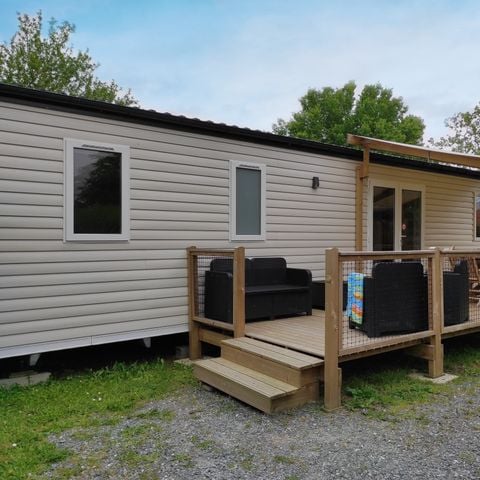 Mobilhome 6/8 personnes - LOCATION 40M² - 3 chambres - 2 salles de bain - PREMIUM TV CLIMATISATION LAVE VAISSELLE