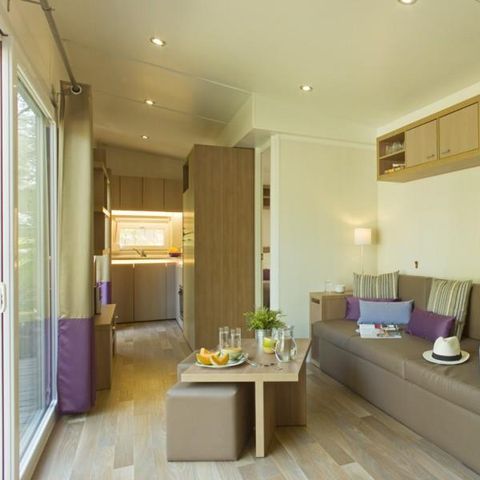Stacaravan 8 personen - MOBIEL HOME TE HUUR 40M² (3 slaapkamers - 2 badkamers) PREMIUM TV AIR CONDITIONING Vaatwasser 6/8 pers