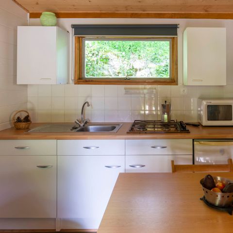 Chalet 4 personnes - Noisetier - 1 chambre - Personnes supplémentaires possible en supplément - Contacter le camping