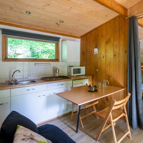 Chalet 4 personnes - Noisetier - 1 chambre - Personnes supplémentaires possible en supplément - Contacter le camping