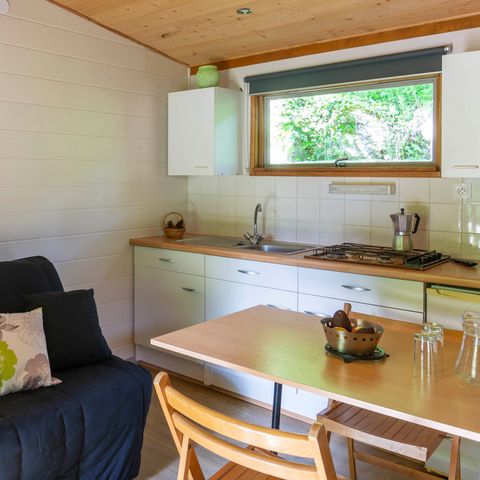 Chalet 4 personnes - Noisetier - 1 chambre - Personnes supplémentaires possible en supplément - Contacter le camping