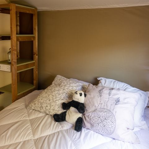 TENTE TOILE ET BOIS 4 personnes - WOOD LODGE - personnes supplémentaires possible en supplément, contacter le camping